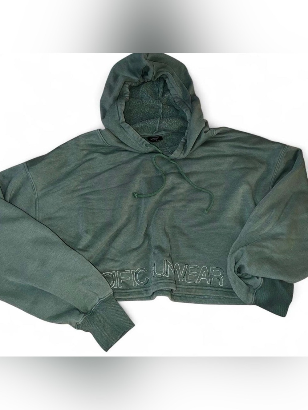 Pacsun green cropped Hoodie